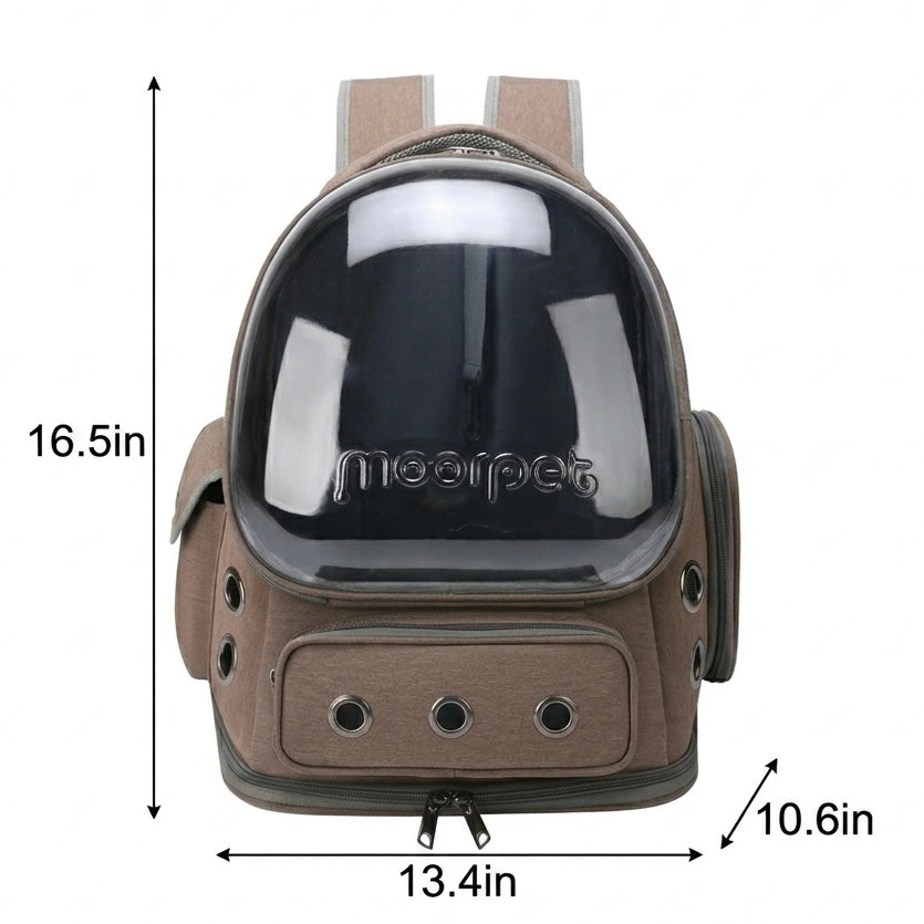 Pet Carrier Backpack – Bubble Window, Ventilation & Ergonomic Padded Straps