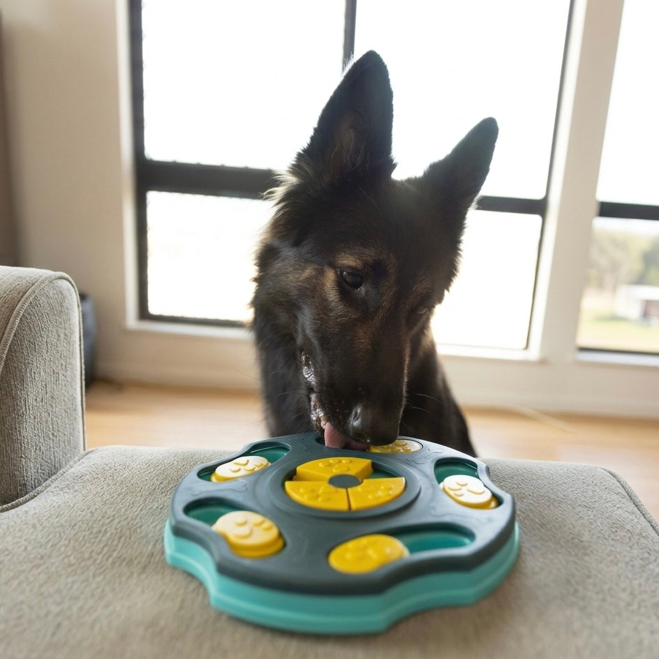 Beginner Dog Puzzle Toy – Simple Compartments for Mental Stimulation & Confidence Building
