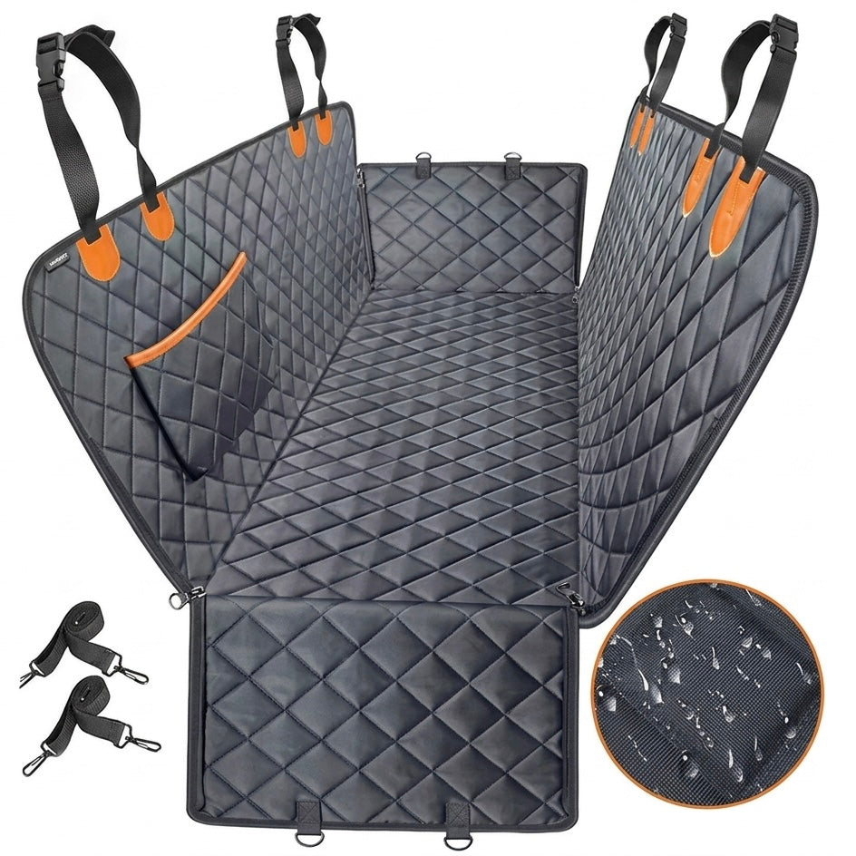 TravelMate | Dog Car Seat Cover with Waterproof Protection | Back Seat Cover for Stress-Free Travel