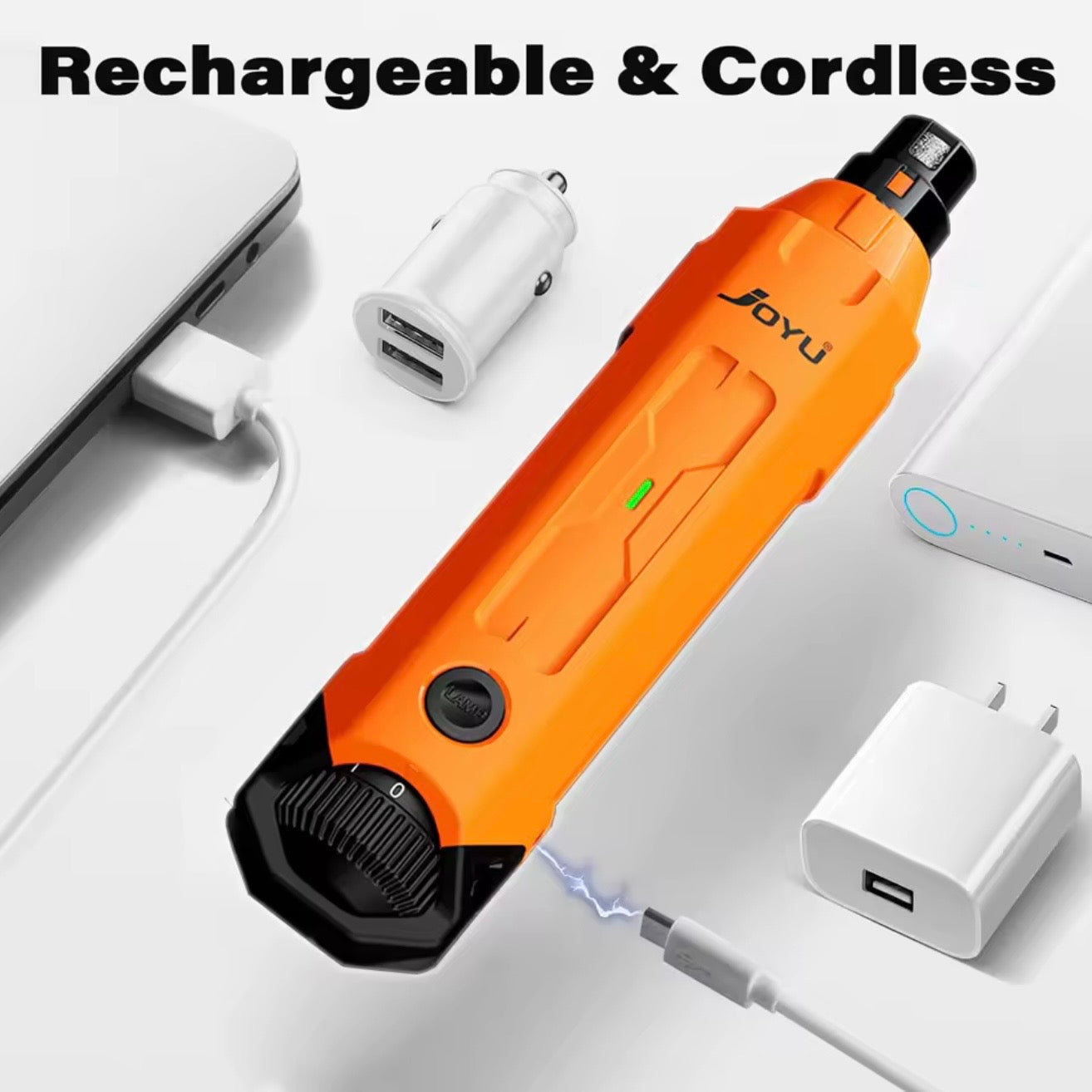 Dog Nail Grinder – 6-Speed Settings, Dual LED & USB Rechargeable