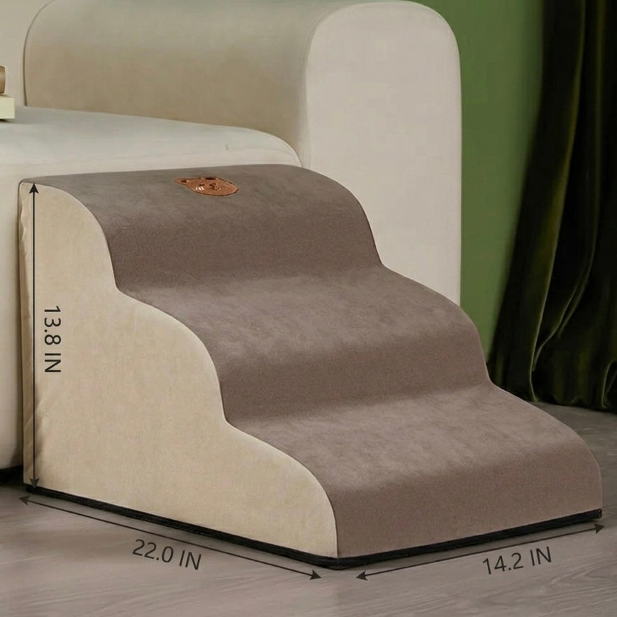 Orthopedic Dog Stairs – High-Density Foam & Non-Slip Base