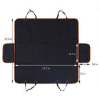 5-Layer Waterproof Dog Car Seat Cover – Hammock Mode, Side Flaps & Seatbelt Openings