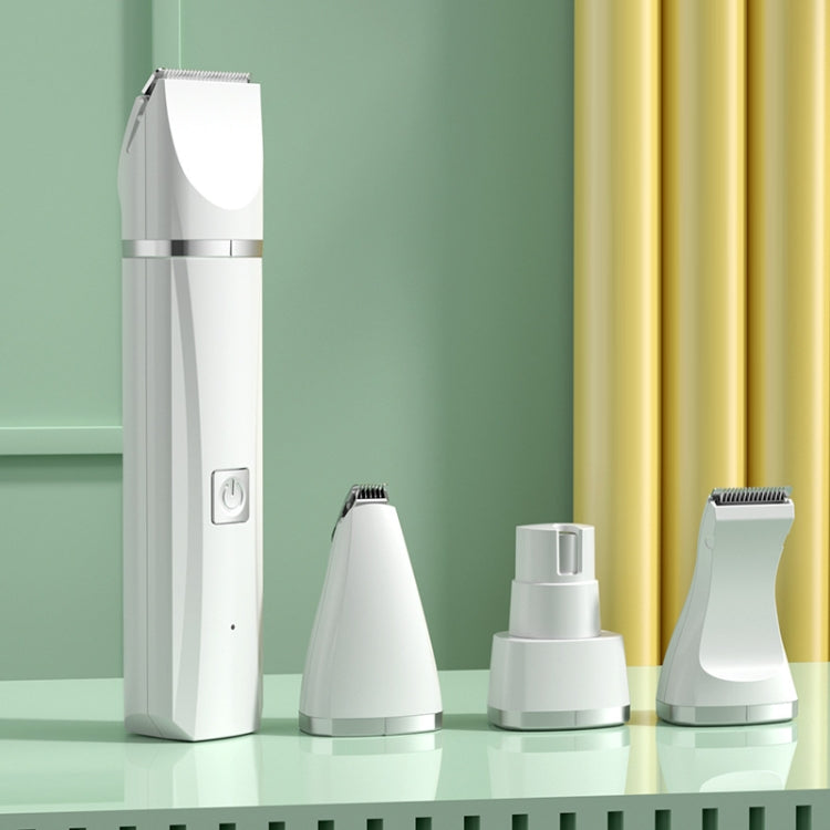 4-in-1 Pet Grooming Trimmer | Quiet 45dB | USB-C Rechargeable | 50-Min Battery | Cats & Dogs