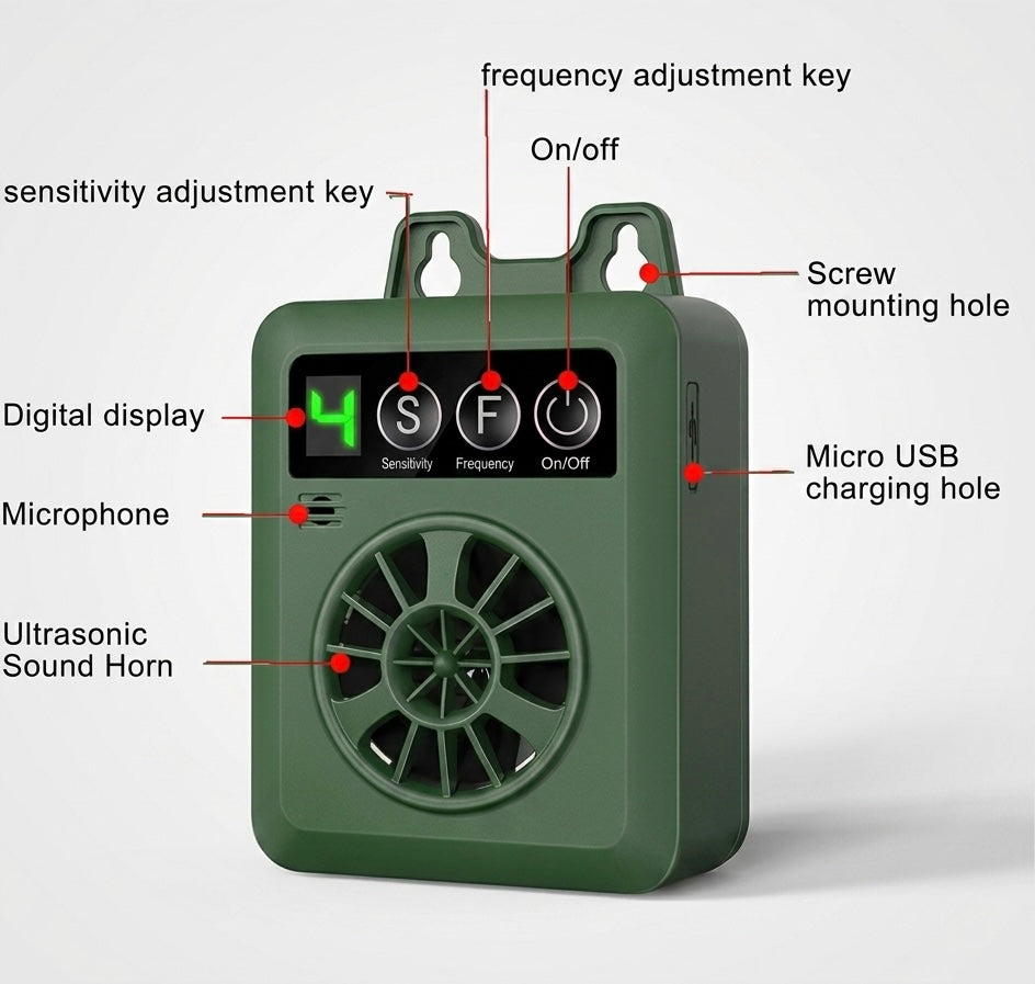 Outdoor Bark Control Device – Weatherproof, Ultrasonic & Rechargeable