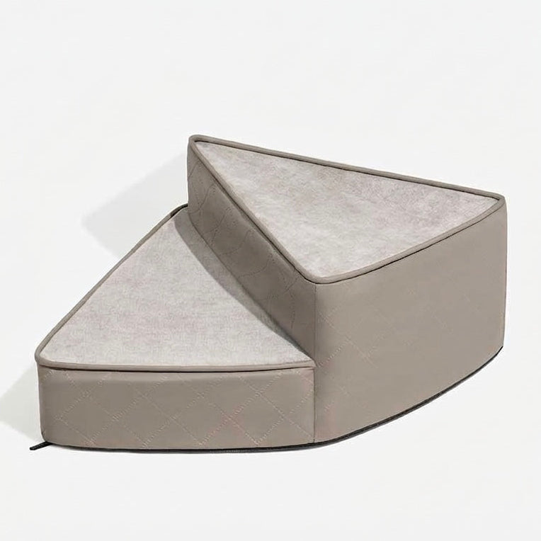 Spiral Dog Stairs – Water-Repellent Faux Leather & Joint-Friendly Sponge
