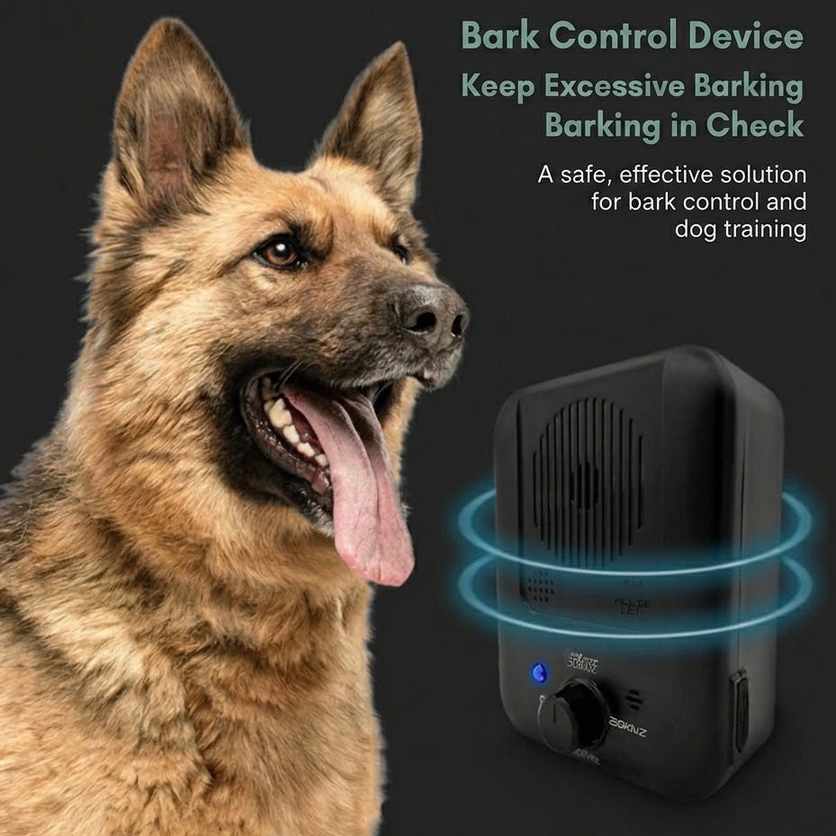 Ultrasonic Bark Control Device – 3 Range Settings & USB Rechargeable