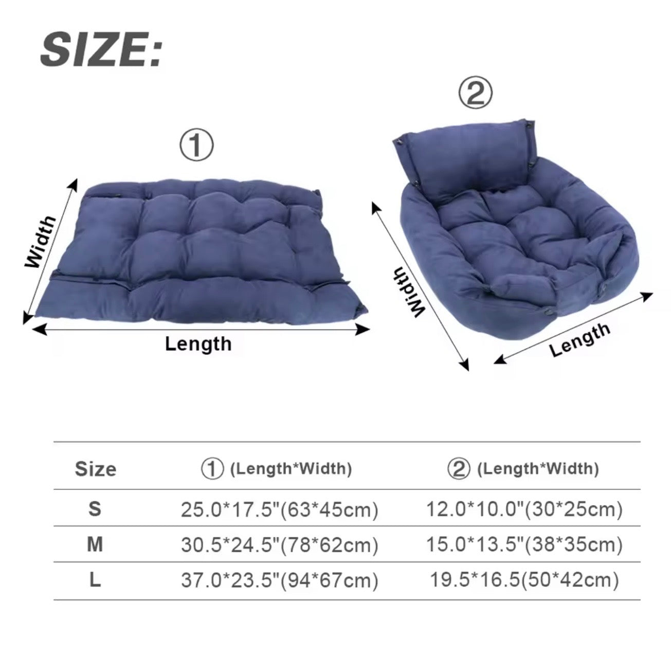 Luxury Pet Bed | 3-in-1 Convertible Dog & Cat Bed with Soft Cotton Feel | Cozy Retreat for Ultimate Comfort