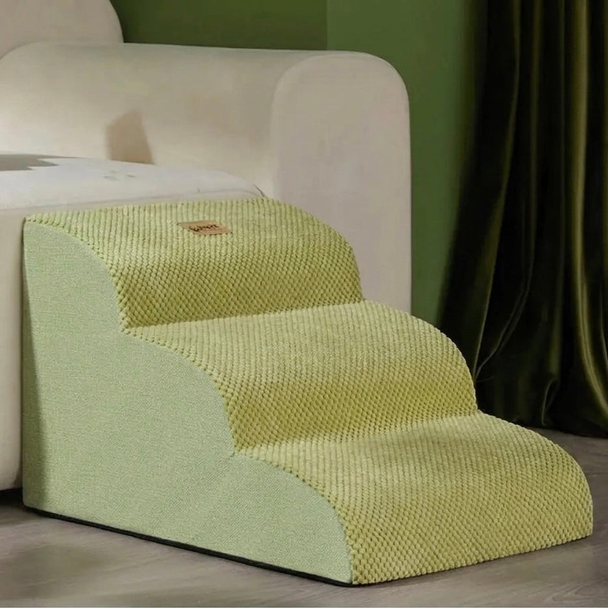 Orthopedic Dog Stairs – High-Density Foam & Non-Slip Base