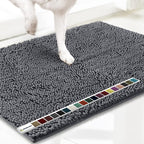 Absorbent Chenille Entryway Rug – Non-Slip TPR Backing & Machine Washable