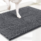 Absorbent Chenille Entryway Rug – Non-Slip TPR Backing & Machine Washable