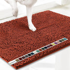 Absorbent Chenille Entryway Rug – Non-Slip TPR Backing & Machine Washable