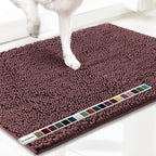 Absorbent Chenille Entryway Rug – Non-Slip TPR Backing & Machine Washable