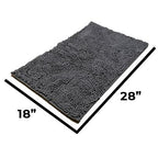 Absorbent Chenille Entryway Rug – Non-Slip TPR Backing & Machine Washable