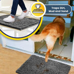 Absorbent Chenille Entryway Rug – Non-Slip TPR Backing & Machine Washable
