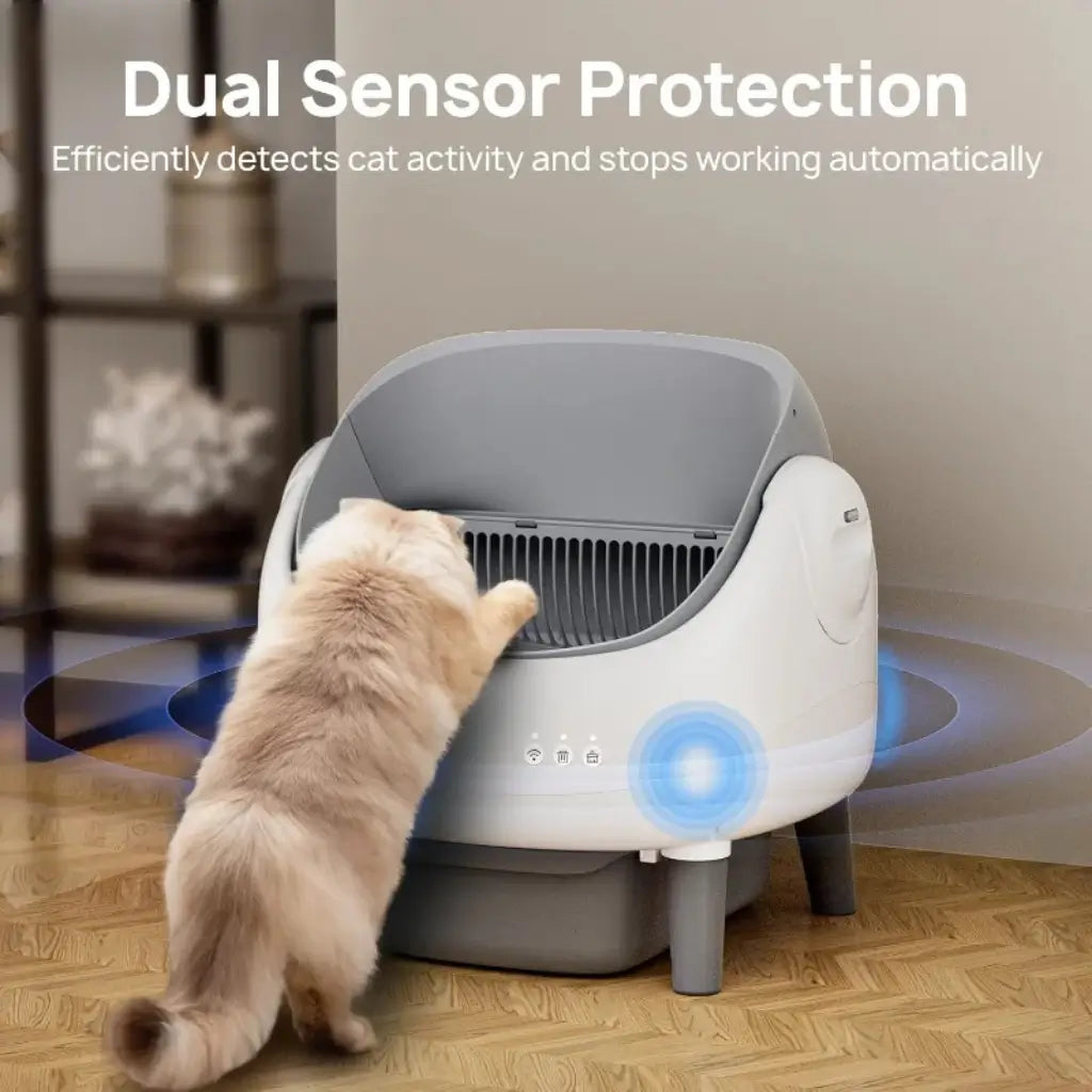 Automatic Self-Cleaning Cat Litter Box – 15L Capacity & Smart App Control