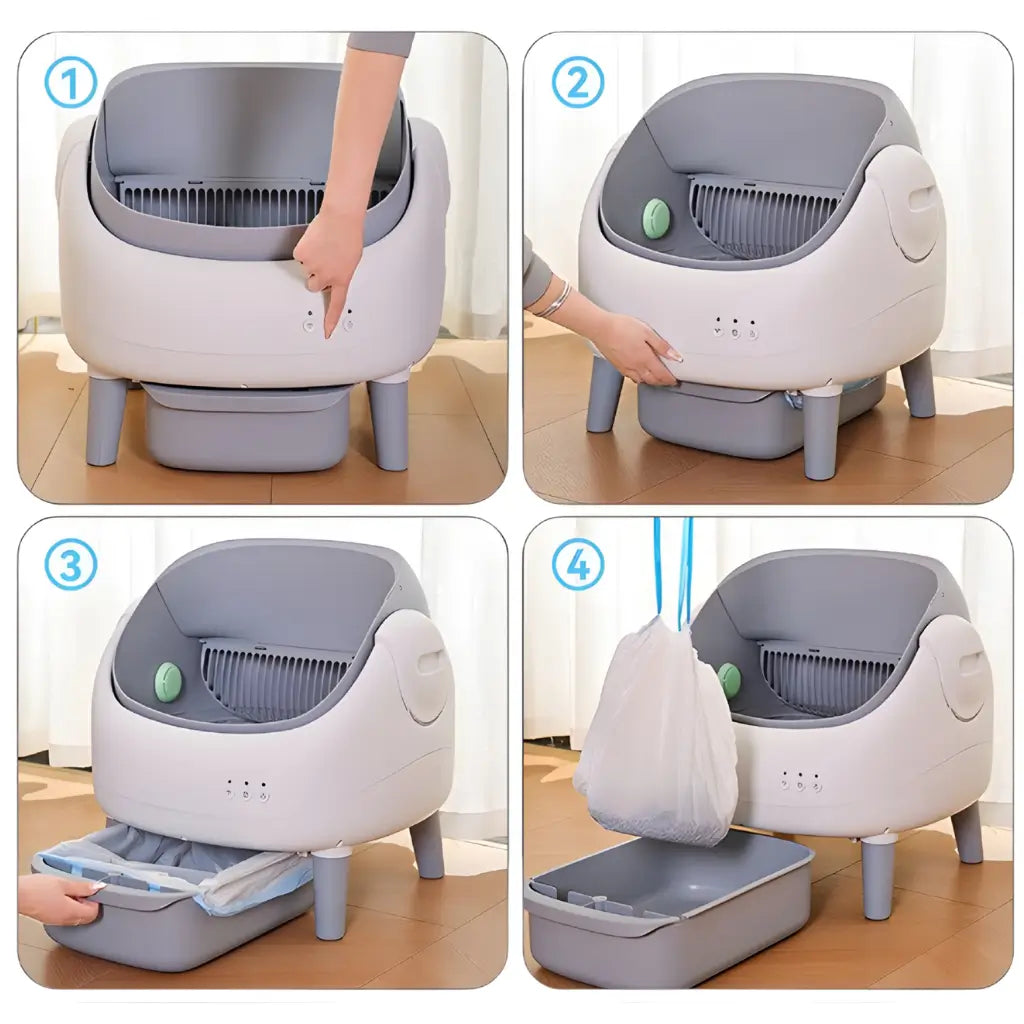 Automatic Self-Cleaning Cat Litter Box – 15L Capacity & Smart App Control