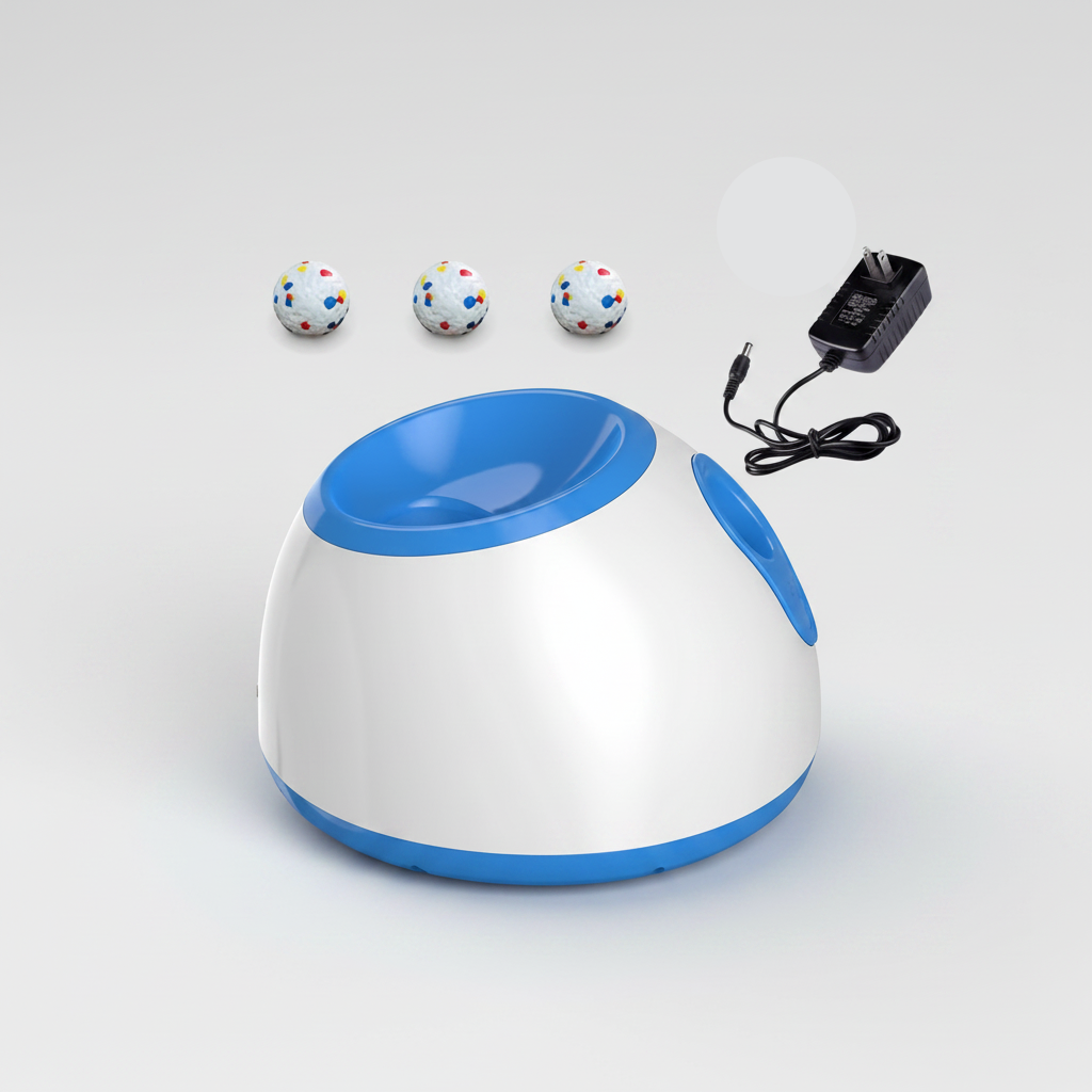 Automatic Dog Ball Launcher – 3 Distance Settings, Auto-Launch & US Plug Included