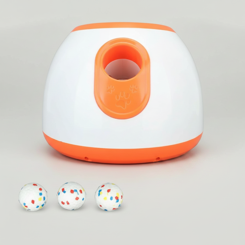 Automatic Dog Ball Launcher – 3 Distance Settings, Auto-Launch & US Plug Included