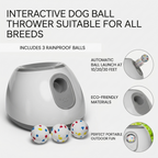 Automatic Dog Ball Launcher – 3 Distance Settings, Auto-Launch & US Plug Included