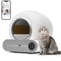 Automatic Self-Cleaning Cat Litter Box | App-Controlled | 65L | Wi-Fi | Includes 15 Litter Bags