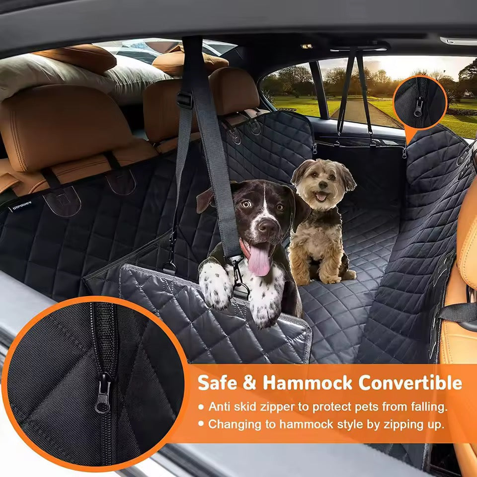TravelMate | Dog Car Seat Cover with Waterproof Protection | Back Seat Cover for Stress-Free Travel