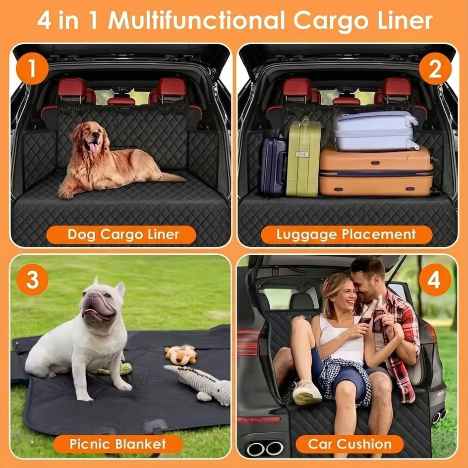 Heavy-Duty Waterproof SUV Cargo Liner – Non-Slip, Bumper Flap & Oxford Fabric