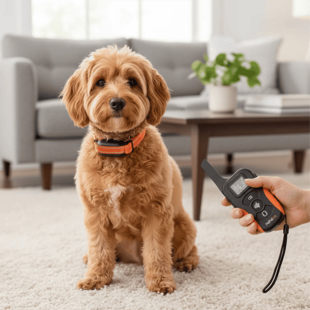 BarkShield | Anti Bark Collar for Dogs with Sound & Vibration | Adjustable Fit for Stress-Free Bark Control
