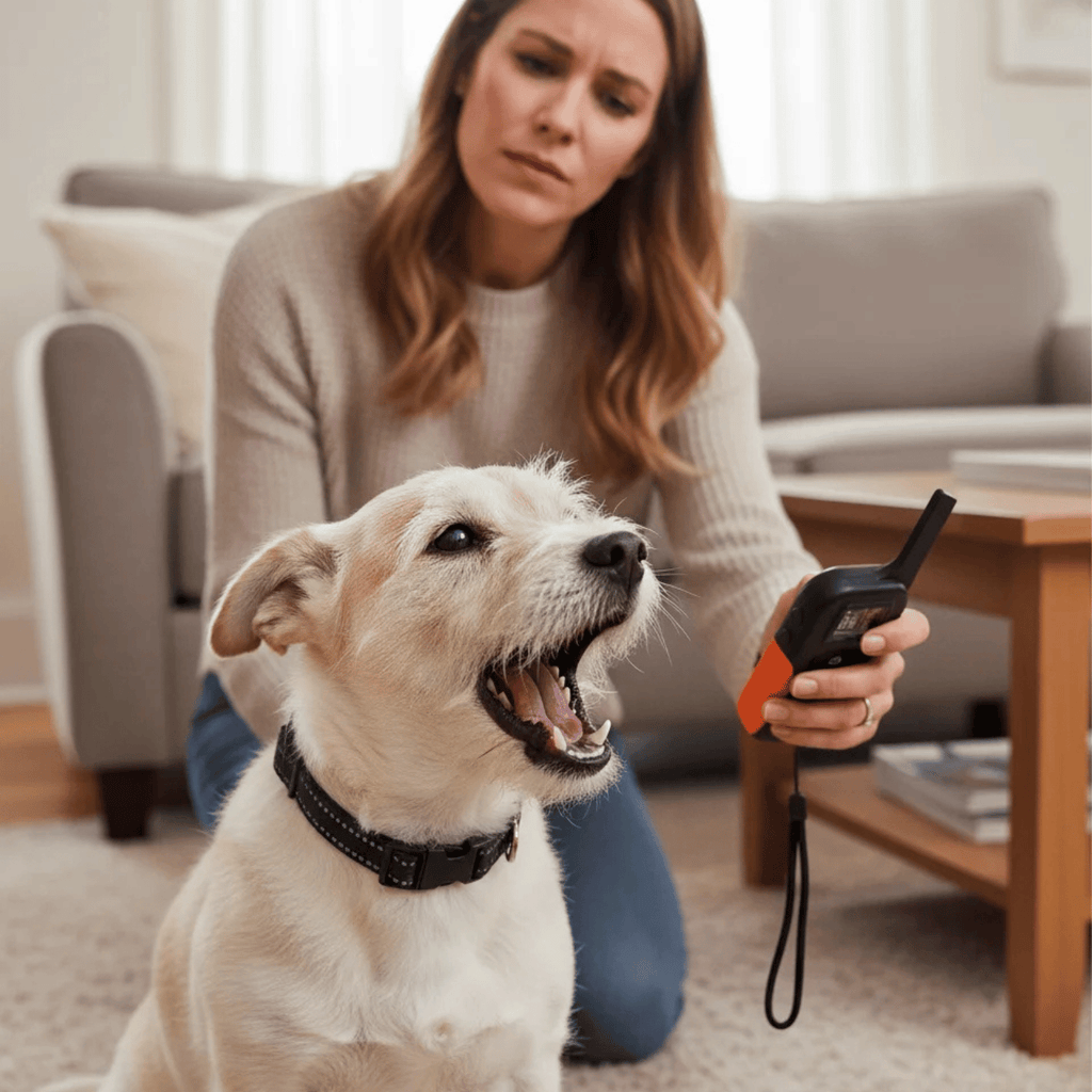 BarkShield | Anti Bark Collar for Dogs with Sound & Vibration | Adjustable Fit for Stress-Free Bark Control