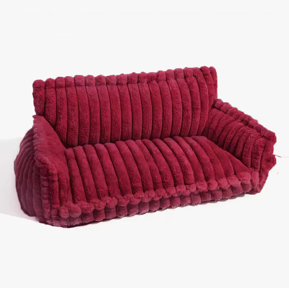 Orthopedic Dog Bed with Elevated Headrest & Joint Support