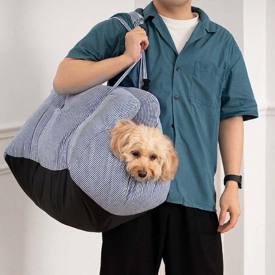 Dog Booster Car Seat – Adjustable Harness & Semi-Enclosed Design