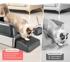 Extra Large Cat Litter Box – High Sides, UV Deodorization & Non-Stick Surface