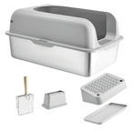 Extra Large Cat Litter Box – High Sides, UV Deodorization & Non-Stick Surface