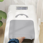 Covered Cat Litter Box – Stainless Steel Tray, Front Flap & Integrated Scoop