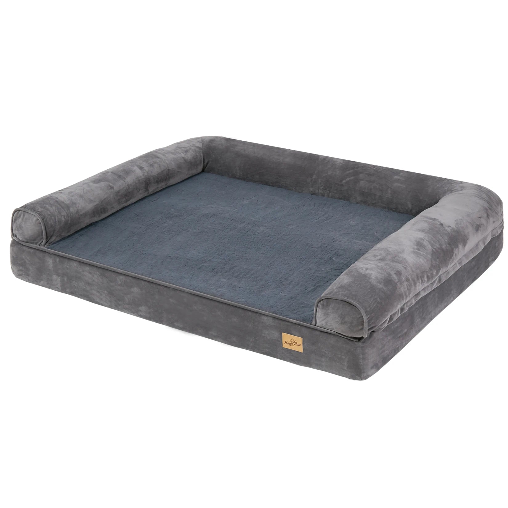 Orthopedic Dog Bed with Bolster & Waterproof Liner