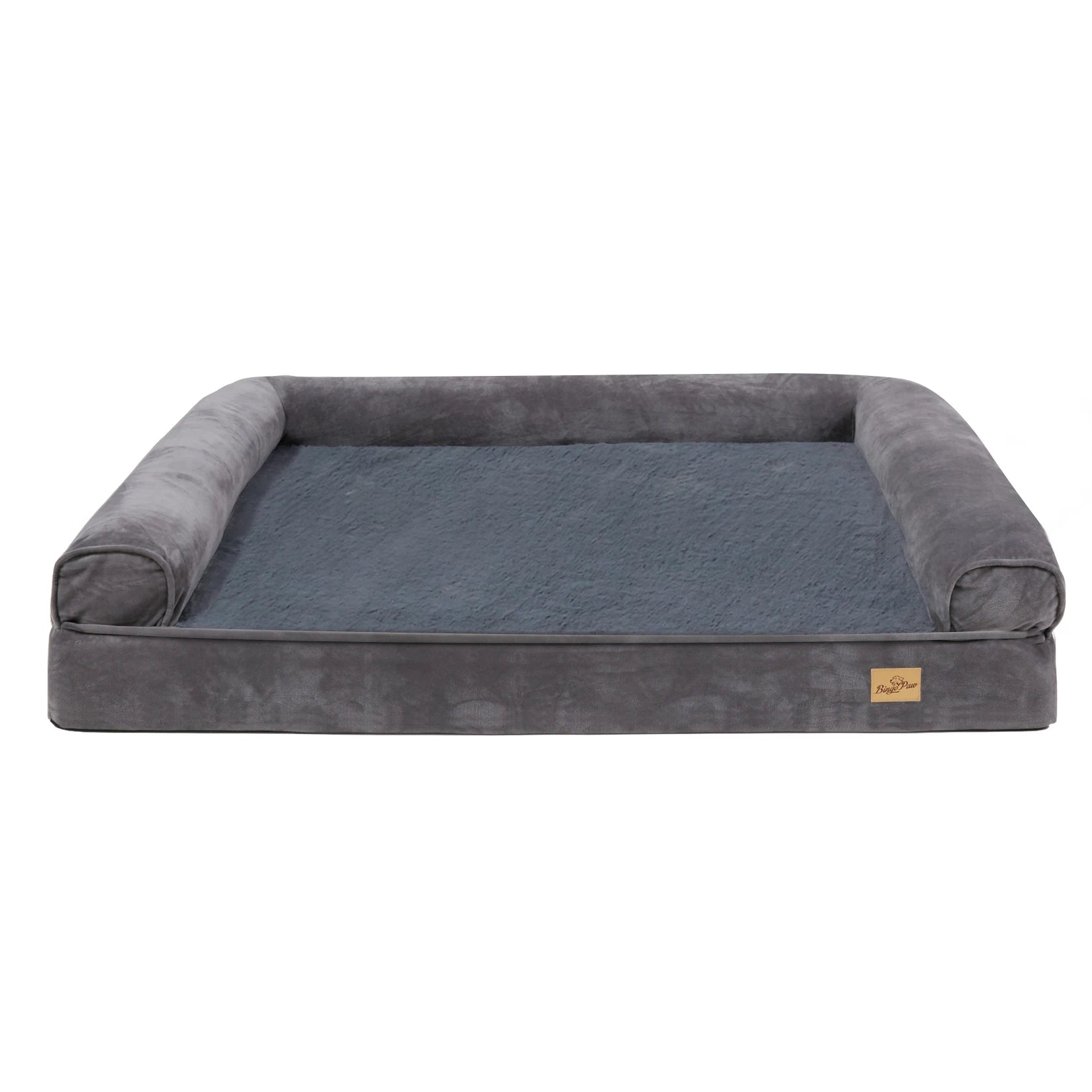 Orthopedic Dog Bed with Bolster & Waterproof Liner