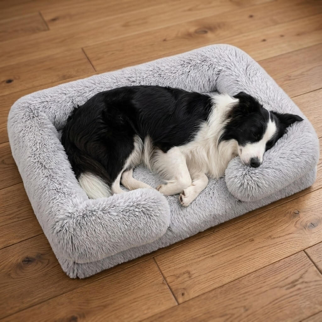 Comfort Haven | Orthopedic Dog Bed with High-Density Foam & Bolster Support | Large Size for Joint Relief