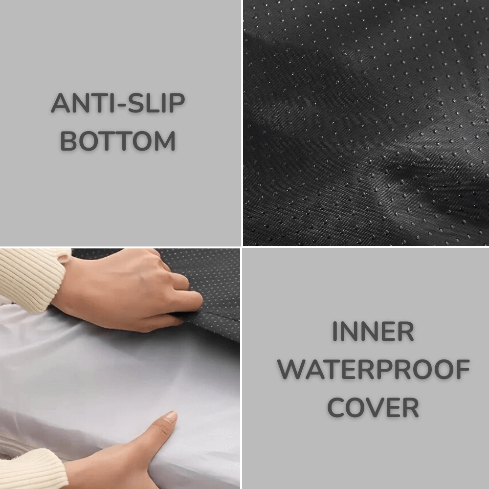Comfort Haven | Orthopedic Dog Bed with High-Density Foam & Bolster Support | Large Size for Joint Relief