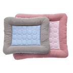 Dog Cooling Mat – Ice Silk & Cotton with Non-Slip Base & Machine Washable