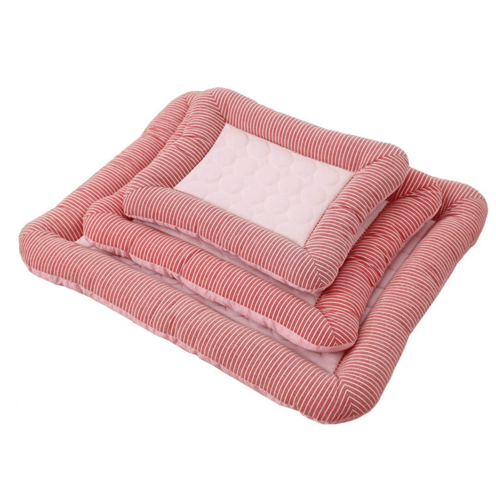 Dog Cooling Mat – Ice Silk & Cotton with Non-Slip Base & Machine Washable