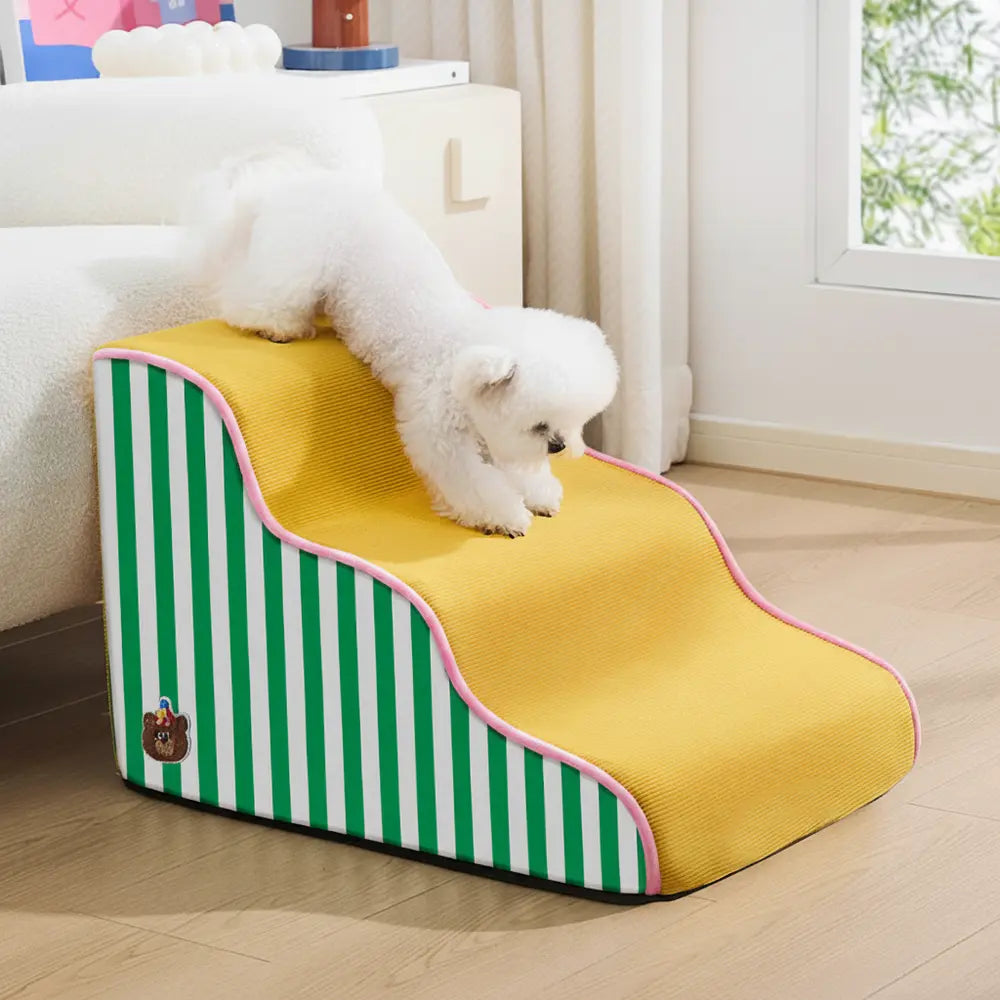 Orthopedic Dog Stairs – High-Density Foam & Non-Slip Base