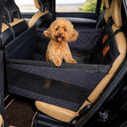 Car Seat Extender for Dogs – Hard Bottom & Waterproof with Adjustable Straps