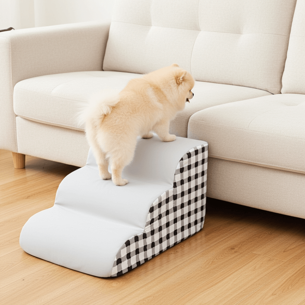 Dog Stairs with Gentle Slope & Non-Slip Base – 2 & 3 Step Options