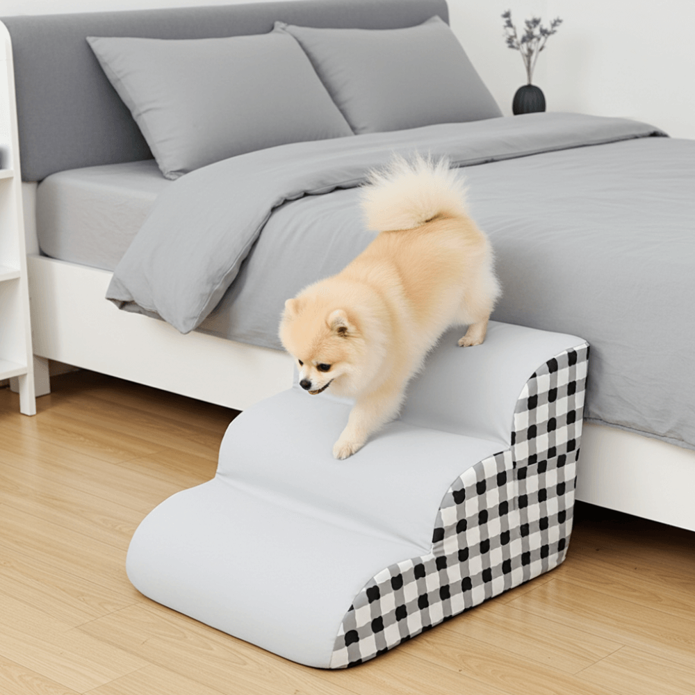 Dog Stairs with Gentle Slope & Non-Slip Base – 2 & 3 Step Options