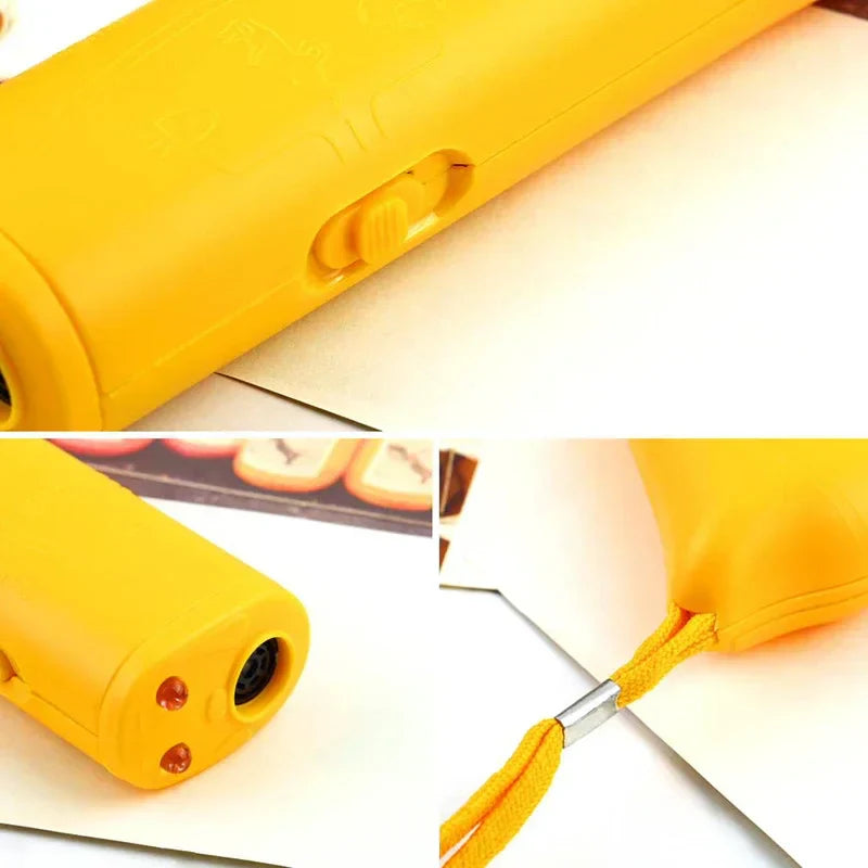 Handheld Ultrasonic Dog Training Device – Portable with Built-In Flashlight