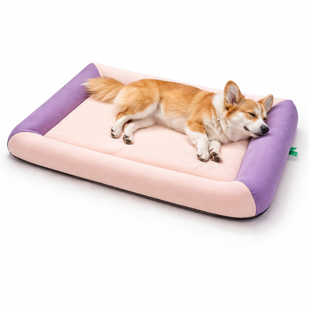 Cooling Dog Bed | Waterproof Design with Breathable Cooling Technology | Plush Comfort for Summer Relaxation