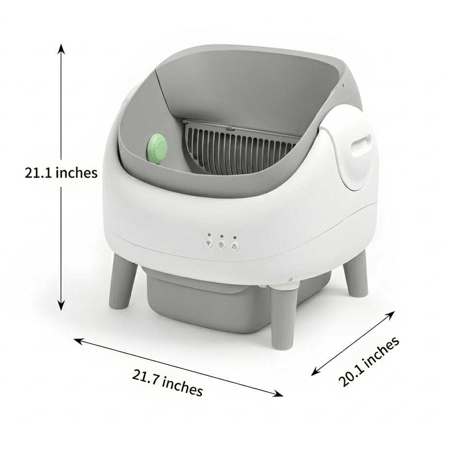Automatic Self-Cleaning Cat Litter Box – 15L Capacity & Smart App Control