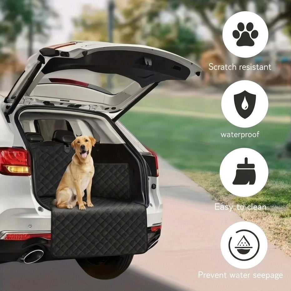 Heavy-Duty Waterproof SUV Cargo Liner – Non-Slip, Bumper Flap & Oxford Fabric