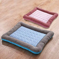Dog Cooling Mat – Ice Silk & Cotton with Non-Slip Base & Machine Washable