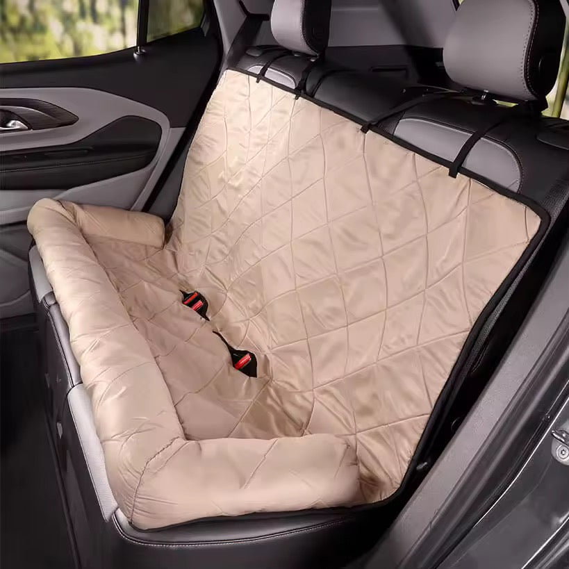 Dog Car Bed & Seat Cover | 2-in-1 | Anti-Slip | Waterproof | Machine Washable | 92x127cm