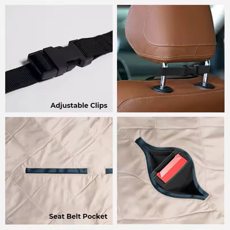 Dog Car Bed & Seat Cover | 2-in-1 | Anti-Slip | Waterproof | Machine Washable | 92x127cm